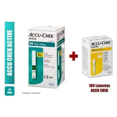 GENERICO - Tiras Accu-Check ACTIVE 50 UND MAS 100 LANCETAS