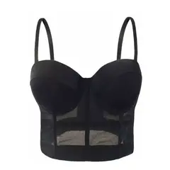 GENERICO - Bustier Corset Bralette Push Up Sujetador Crop Top Sexy