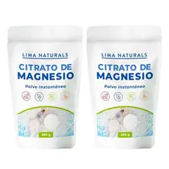 LIMA NATURALS - Citrato de Magnesio 200 g Pack x 2