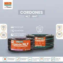 INDECO - CABLE VULCANIZADO NMT2X10PC AWG - N. PRESENTACIÓN (NEGRO)