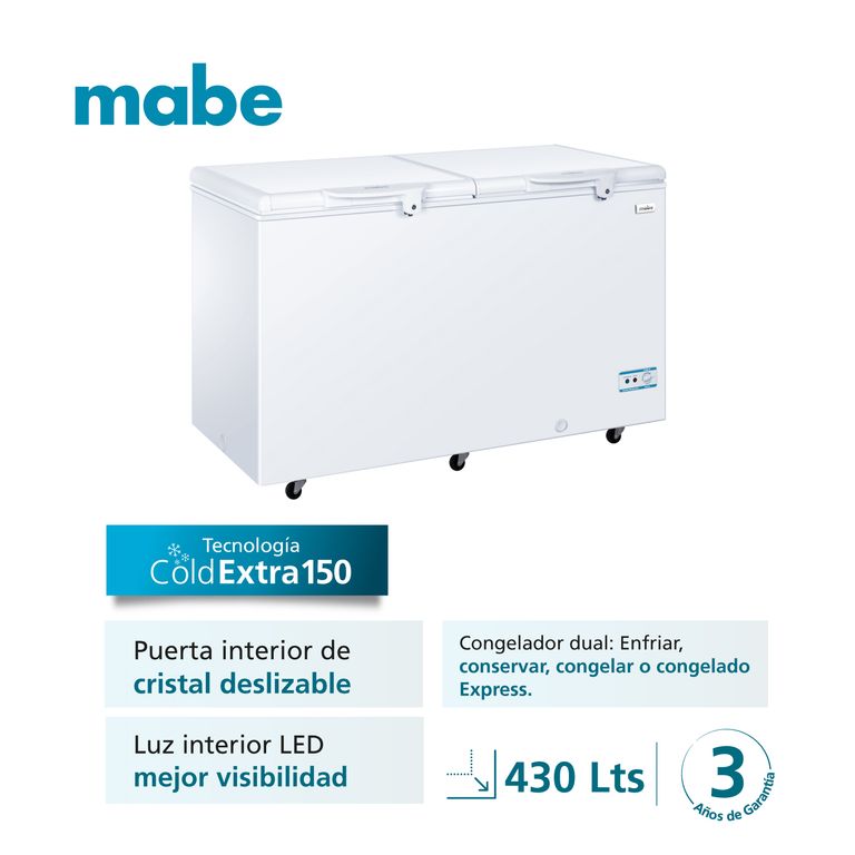 Congelador Horizontal 430 Ltrs Blanco CHM430PB2