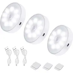 GENERICO - Luces LED con Sensor de Movimiento 3Pcs