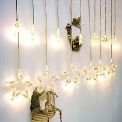 ARTEZA - Luces LED Navideñas ESTRELLAS led navidad DORADO DE ALTA CALIDAD