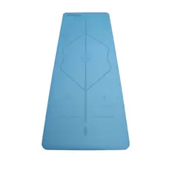 ULTIMATE FITNESS - Mat de Yoga Premium PU Natural Rubber 5 mm Celeste