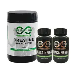 ALKALINE CARE - Creatina con maca negra 300gr + Maca Negra 200 capsulas