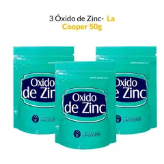 GENERICO - 3 Óxido de Zinc - La Cooper x 50g