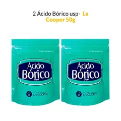 GENERICO - 2 Ácido Bórico usp - La Cooper x 50g
