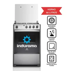 INDURAMA - Cocina a Gas Coruña QZ 4 Hornillas