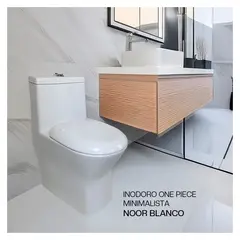 STONE - INODORO ONE PIECE MINIMALISTA NOOR BLANCO
