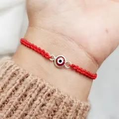 INTUERI - Pulsera Ojo Turco Color Rojo