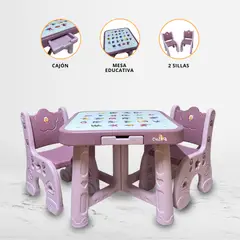 DOUX BEBE - Silla Escritorio 3 en 1 «CHILDESK» Pink