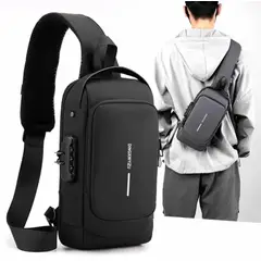 GENERICO - Morral Elegante Antirrobo Mochila con Candado de Hombre Trend 2023