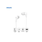 PHILIPS - Audífonos In Ear con Micrófono TAE1105BK Blanco