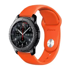 GENERICO - Correa Compatible Con Samsung Galaxy Gear S3 Frontier Naranja Broche