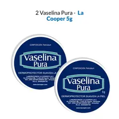 GENERICO - 2 Vaselina Pura La Cooper x 5g