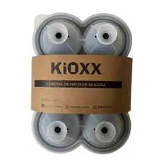 KIOXX - Cubeta de silicona de hielos circulares 6 cavidades Gris