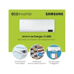 SAMSUNG - AIRE ACONDICIONADO SPLIT DE 18,000 BTU/H INVERTER FRIO SOLO