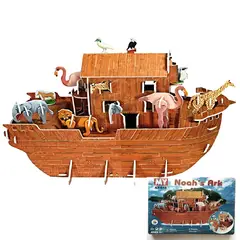GENERICO - Rompecabezas 3D de Cartón del Arca de Noe