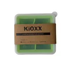 KIOXX - Cubeta de hielo de silicona 4 cavidades Verde
