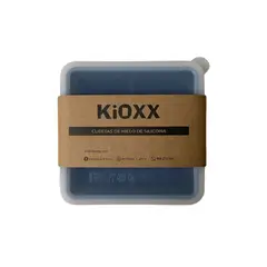 KIOXX - Cubeta de hielo de silicona 4 cavidades Negra