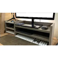 AMUEBLE - Base Soporte para monitores BIO BIO Repisa para monitores