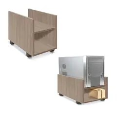 AMUEBLE - Soporte cpu Repisa para estabilizador MARRON