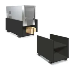 AMUEBLE - Soporte cpu Repisa para estabilizador NEGRO mendoza