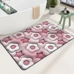 GENERICO - Alfombra De Baño Tapete Absorbente Diseño 3D