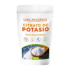 LIMA NATURALS - 01 Doypack Citrato de Potasio 200 g