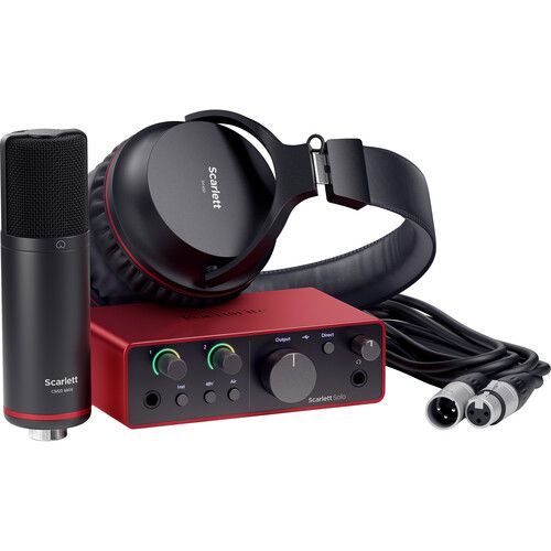 Pack de Audio Focusrite Scarlett Solo Studio 4ta Gen