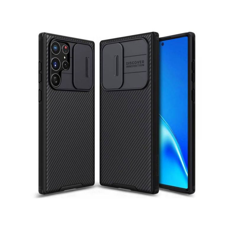 Case Nillkin S23 Ultra Camshield Funda Híbrida Negro.