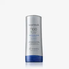 YANBAL - Total Block Protector Solar SPF100 140g Bloqueador JUMBO