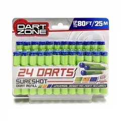 DART ZONE - Juguete Pack de 24 Dardos