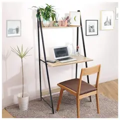 VENTITAS HOME - Escritorio con Estantería Industrial Jakma Ventitas Perú Duna y Negro