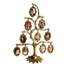 MFAP BRONCERIA Y ANTIGUEDADES - Porta retrato en bronce para 10 fotos