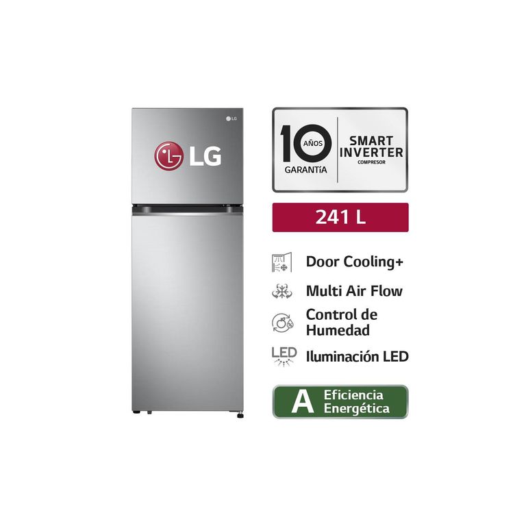 Refrigeradora GT24BPP 241LT Door Cooling Top Mount Plateada