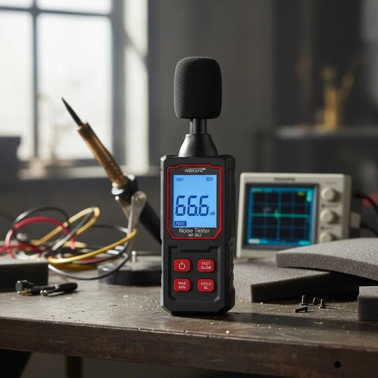 Sonómetro Digital portátil para medir ruido decibelios ponderacion A NF-562