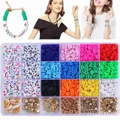 BELCHERCC5 - Set De Mostacillas Cuentas Para Pulseras Incluye Letras