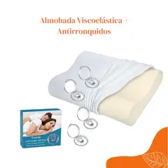 GENERICO - Almohada Viscoelastica - Antironquidos Nose Clip