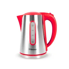 BOSSKO - Hervidor Eléctrico de 2 Litros Rojo BK-208H