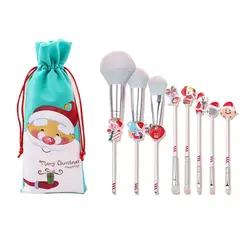 OEM - Set de 8 Brochas BT21 Diseño 3D Aleacion de Zinc Antialergico