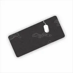 GENERICO - Mouse Pad Gamer Xl Topografic negro