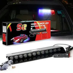 GENERICO - Luz Federal Led Policial Rojoa-zul-bLanco Multi Funcion