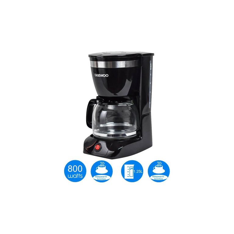 Cafetera 12 Tazas DCM-1859 1.25 Litros Negra