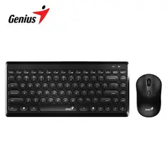 GENIUS - Teclado + Mouse Wireless Luxemate Q8000 Usb Multimedia Negro