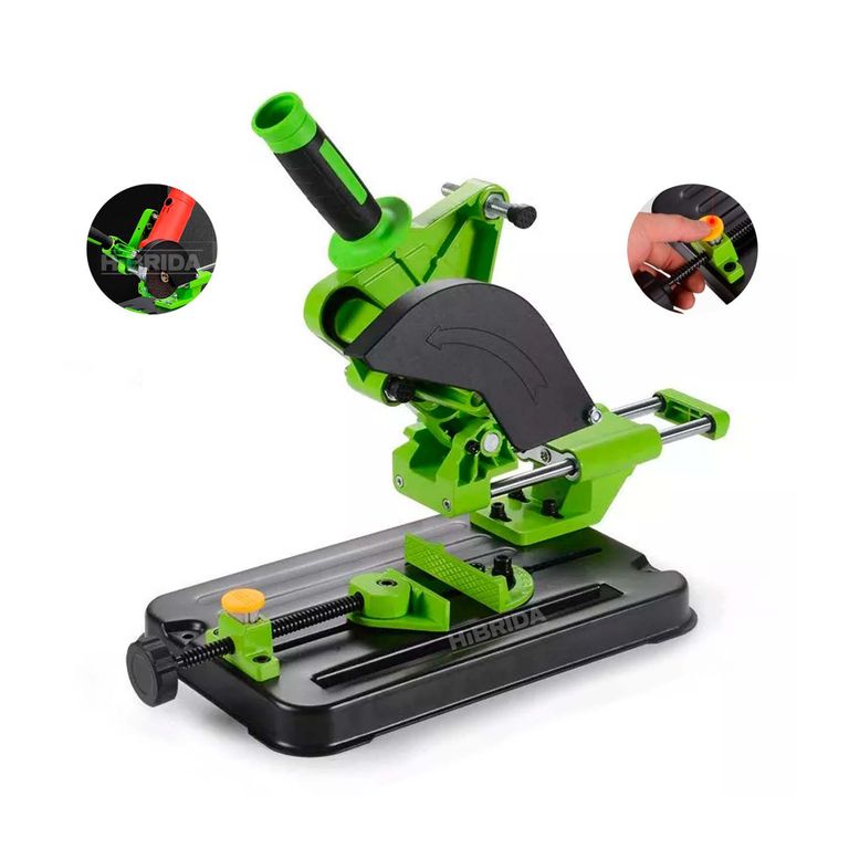 SOPORTE AMOLADORA ANGULAR 4½ A 5 TELESCÓPICO ESMERIL - SOPORTE-VERDE