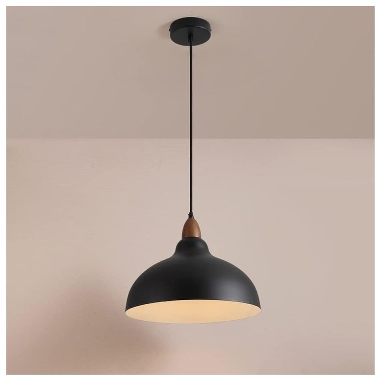 Lámpara colgante negro e27