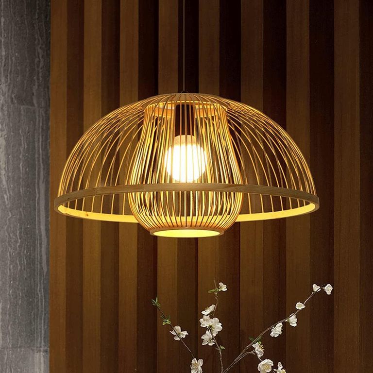 Lámpara colgante Plafón de Bambú