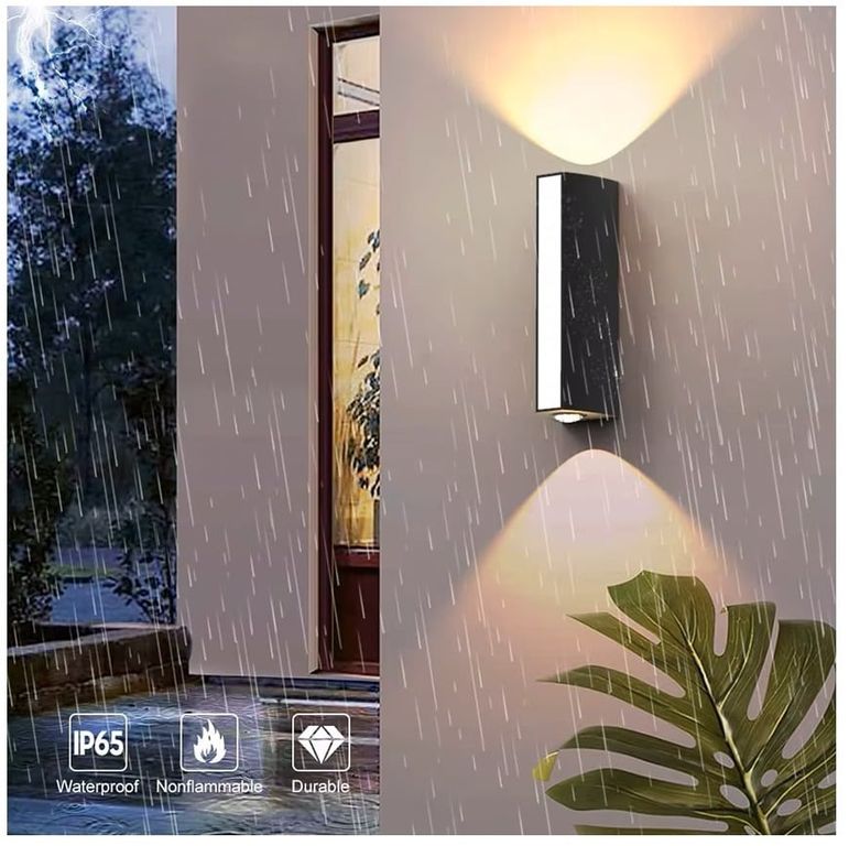 Pack 2 Lamparas de pared Aplique LED 12 w futurista Luz Calida
