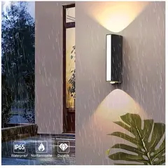 GENERICO - Pack 2 Lamparas de pared Aplique LED 12 w futurista Luz Calida